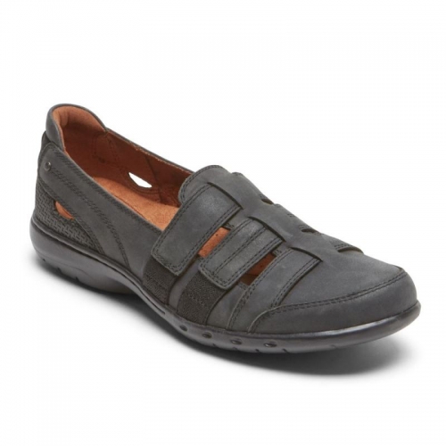 SLIP-ON FEMININO ROCKPORT COBB HILL PENFIELD COM TIRAS - PRETO SLIP-ON FEMININO ROCKPORT COBB HILL PENFIELD COM TIRAS - PRETO