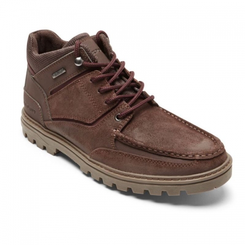 BOTA ROCKPORT MASCULINA RESISTENTE ÀS INTEMPÉRIES - IMPERMEÁVEL - CAMURÇA SNUFF BOTA ROCKPORT MASCULINA RESISTENTE ÀS INTEMPÉRIES - IMPERMEÁVEL - CAMURÇA SNUFF
