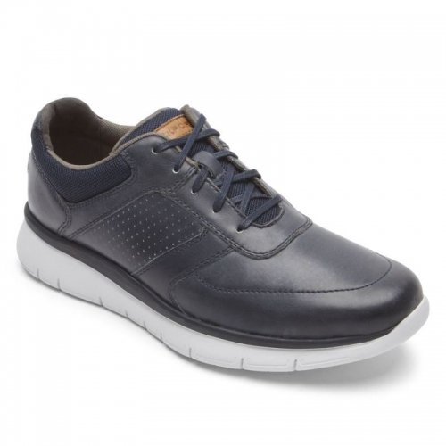 TÊNIS CASUAL ROCKPORT MASCULINO PRIMETIME - AZUL MARINHO LEA LISO TÊNIS CASUAL ROCKPORT MASCULINO PRIMETIME - AZUL MARINHO LEA LISO