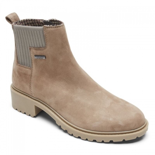 Tênis feminino ROCKPORT RYLEIGH CHELSEABOTA IMPERMEÁVEL - TAUPE Tênis feminino ROCKPORT RYLEIGH CHELSEABOTA IMPERMEÁVEL - TAUPE