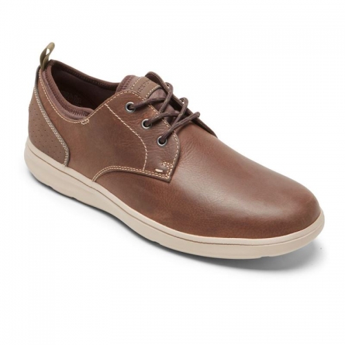 Sandália Masculina Rockport Beckwith Biqueira Lisa - Marrom Sudanês Lea/Java SDE Sandália Masculina Rockport Beckwith Biqueira Lisa - Marrom Sudanês Lea/Java SDE