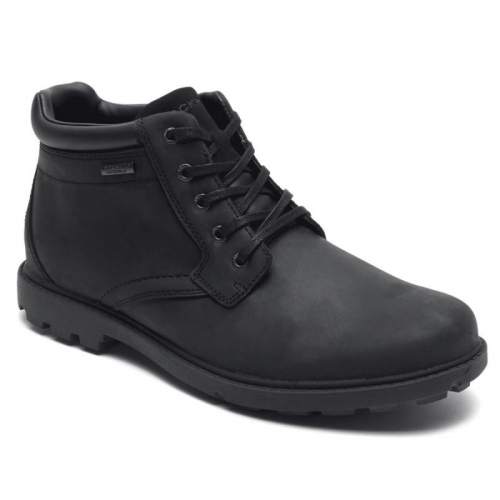 BOTA MASCULINA ROCKPORT RESISTENTE ÀS INTEMPÉRIES - PRETA BOTA MASCULINA ROCKPORT RESISTENTE ÀS INTEMPÉRIES - PRETA