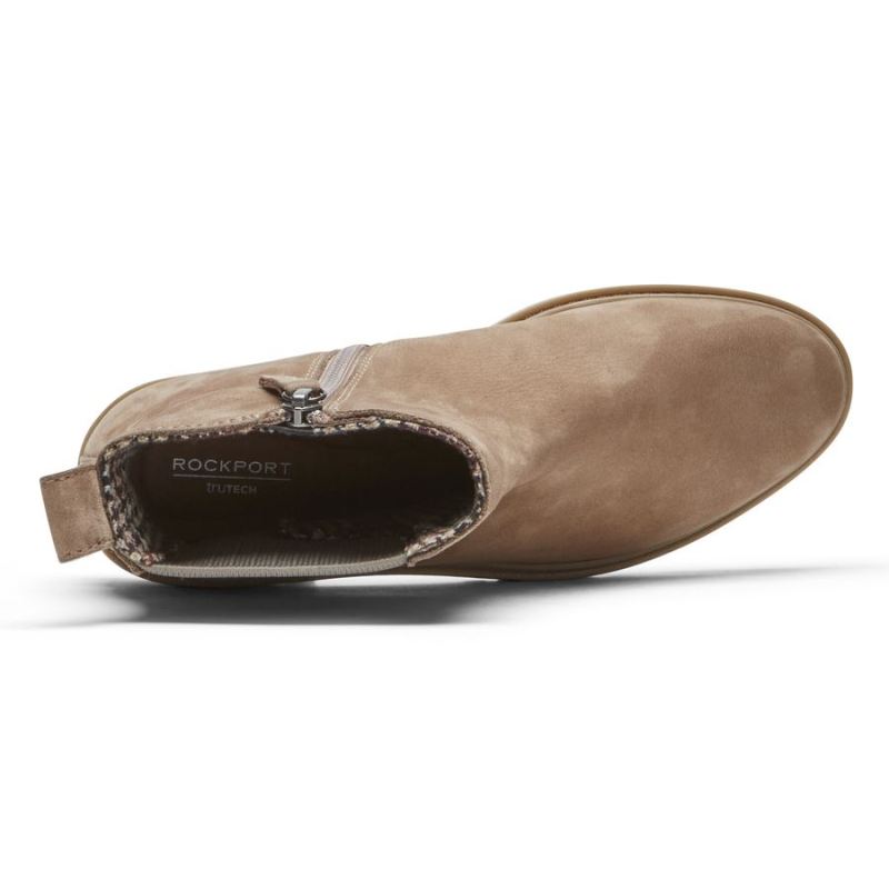 Tênis feminino ROCKPORT RYLEIGH CHELSEABOTA IMPERMEÁVEL - TAUPE