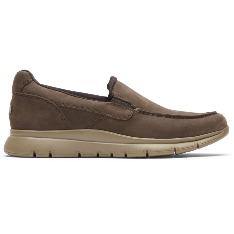 ROCKPORT PRIMETIME MOC SLIP-ON MASCULINO - NUBUCK JAVA