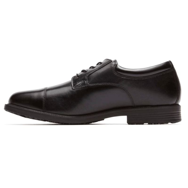 Bico Cap Toe Impermeável Rockport Essential Details - Preto
