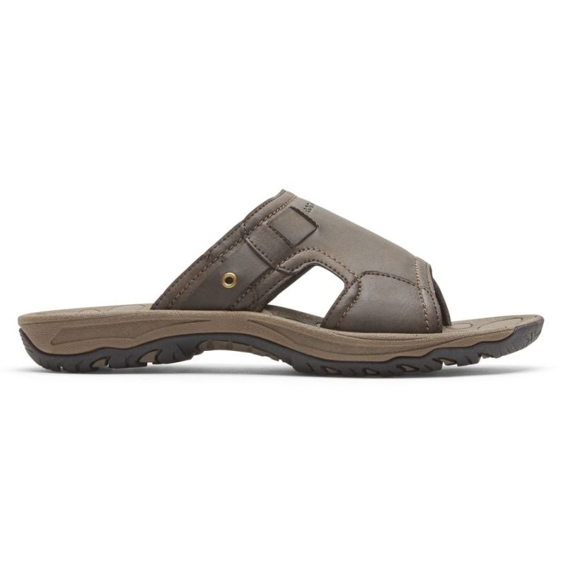 SANDÁLIA MASCULINA HAYES SLIDE ROCKPORT - MARROM