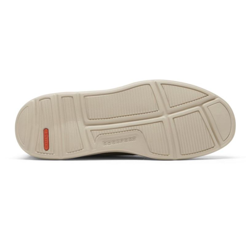 Sandália Masculina Rockport Beckwith Biqueira Lisa - Marrom Sudanês Lea/Java SDE