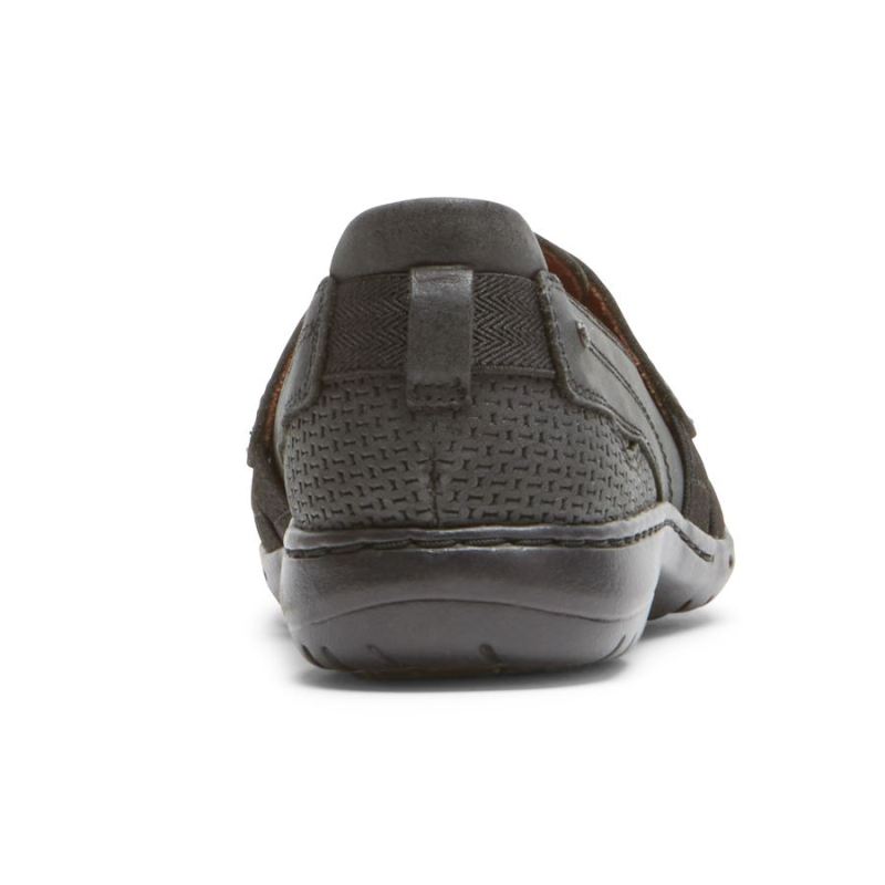 SLIP-ON FEMININO ROCKPORT COBB HILL PENFIELD COM TIRAS - PRETO