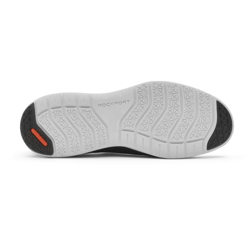 Tênis feminino Rockport Total Motion Sport Mesh Slip-on, preto ecológico.