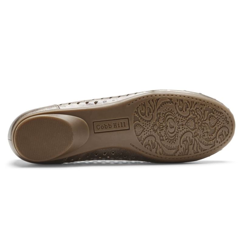 TÊNIS ROCKPORT COBB HILL MAIIKA SLIP-ON FEMININO - COURO METALIZADO